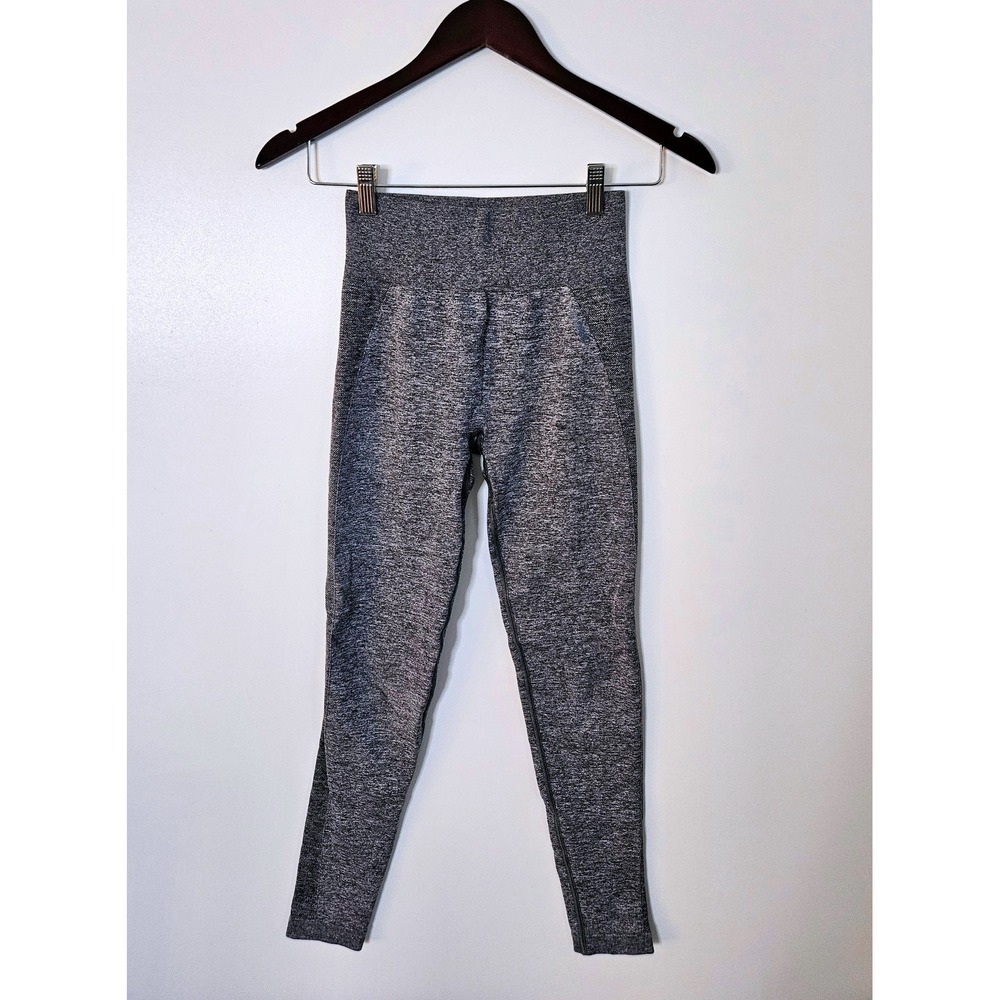 Gymshark Flex High Rise Leggings Womens Small Grey Marl Good Seamless Contouring